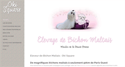 Desktop Screenshot of elevage-bichon-maltais.com